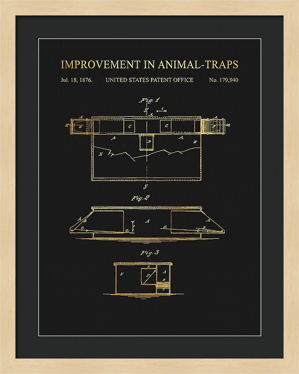 Animal Trap Gold Patent Us179940a