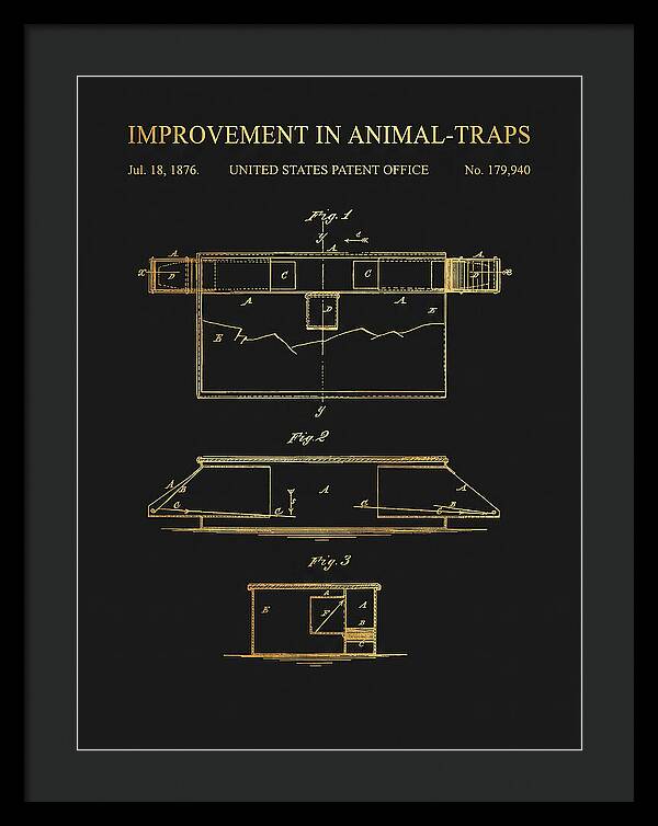 Animal Trap Gold Patent Us179940a