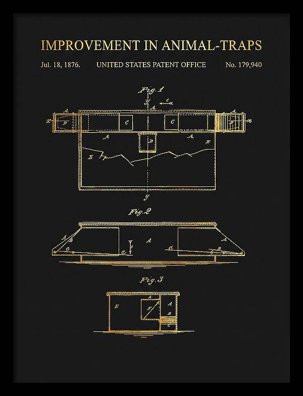 Animal Trap Gold Patent Us179940a