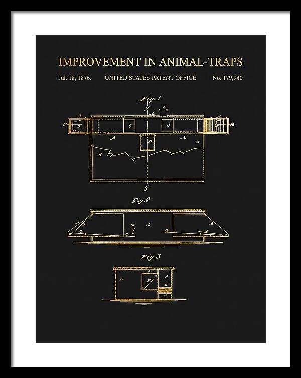 Animal Trap Gold Patent Us179940a