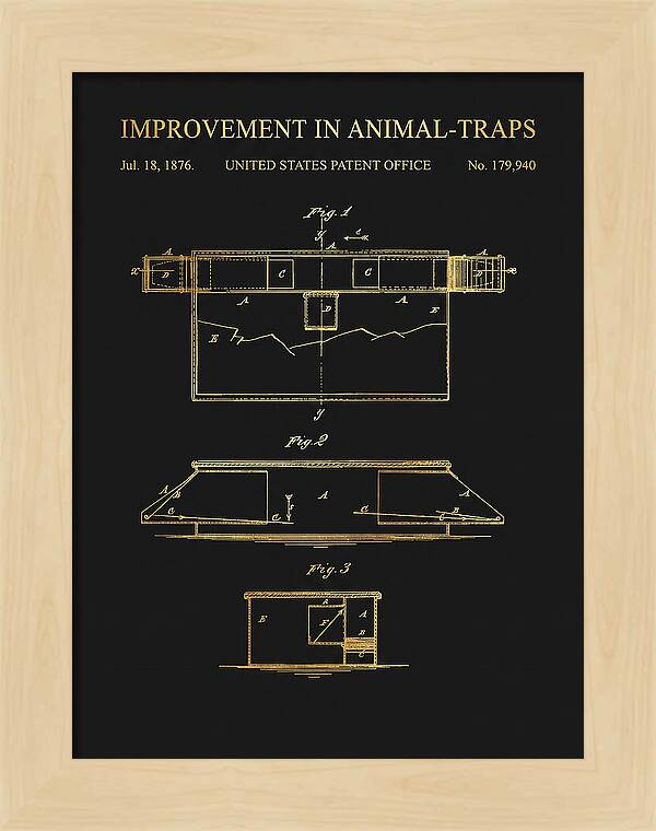 Animal Trap Gold Patent Us179940a