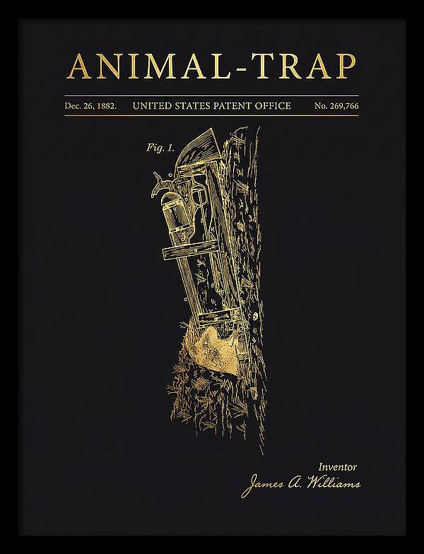 Animal Trap Gold Patent Us269766a