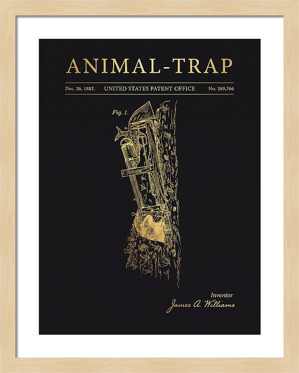 Animal Trap Gold Patent Us269766a