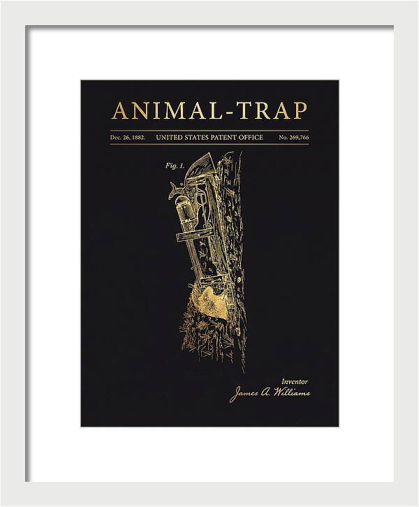 Animal Trap Gold Patent Us269766a