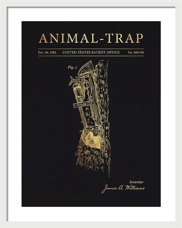 Animal Trap Gold Patent Us269766a