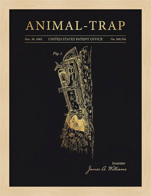Animal Trap Gold Patent Us269766a