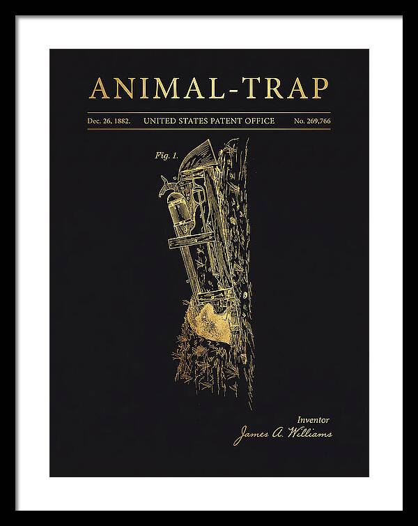 Animal Trap Gold Patent Us269766a