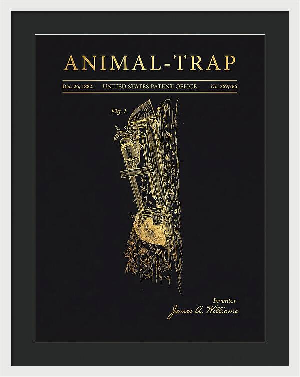 Animal Trap Gold Patent Us269766a