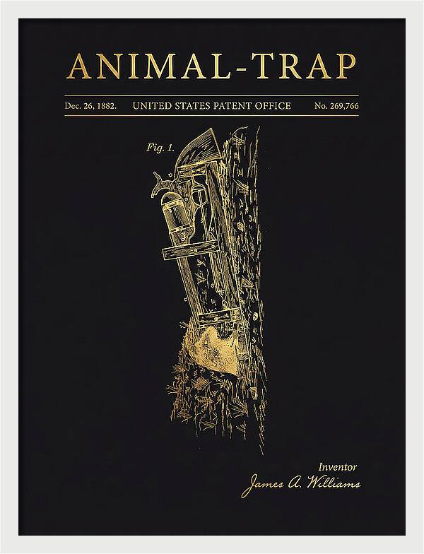 Animal Trap Gold Patent Us269766a