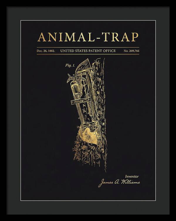 Animal Trap Gold Patent Us269766a