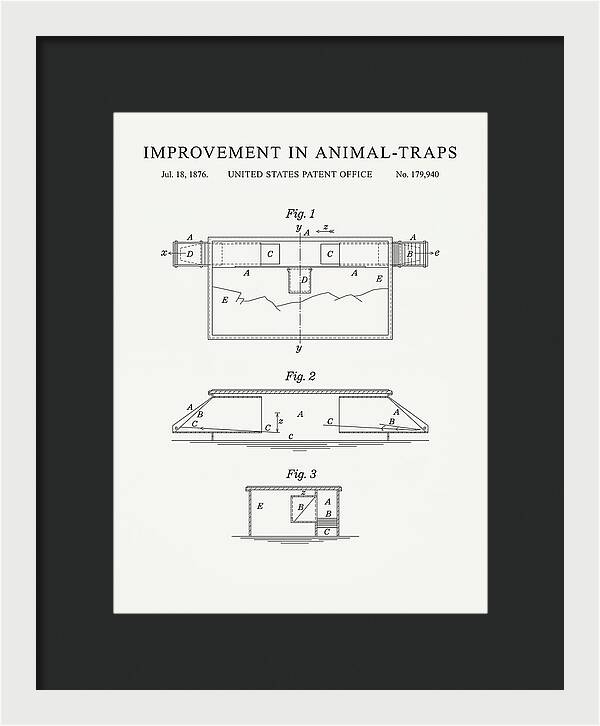 Animal Trap Minimalist Patent Us179940a