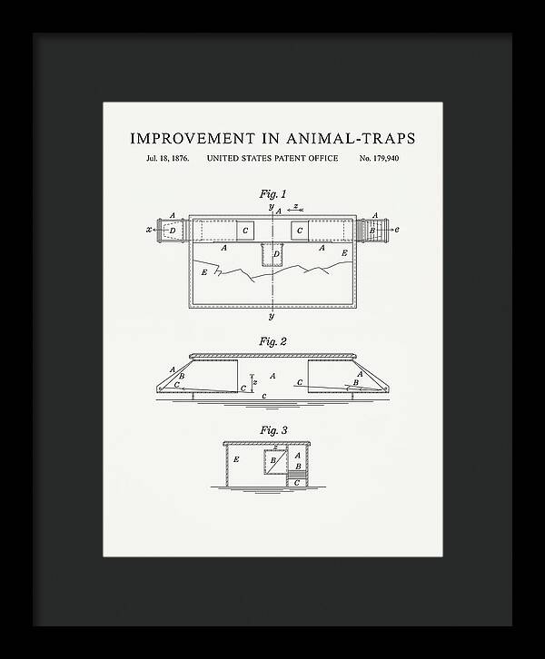Animal Trap Minimalist Patent Us179940a
