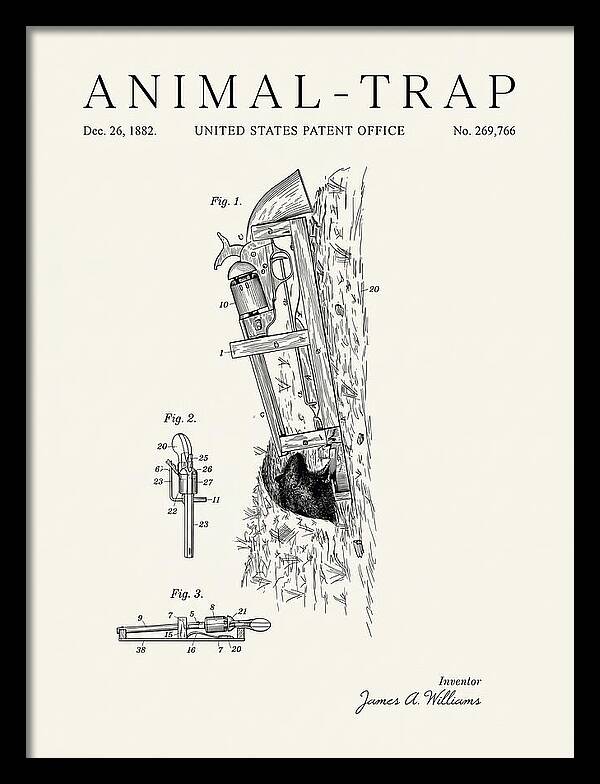 Animal Trap Minimalist Patent Us269766a