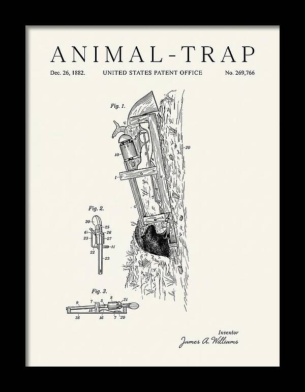 Animal Trap Minimalist Patent Us269766a
