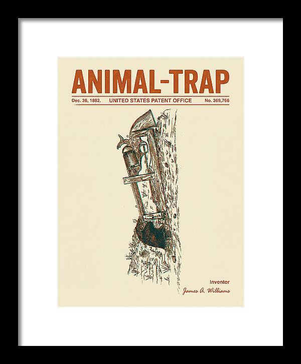 Animal Trap Retro Patent Us269766a