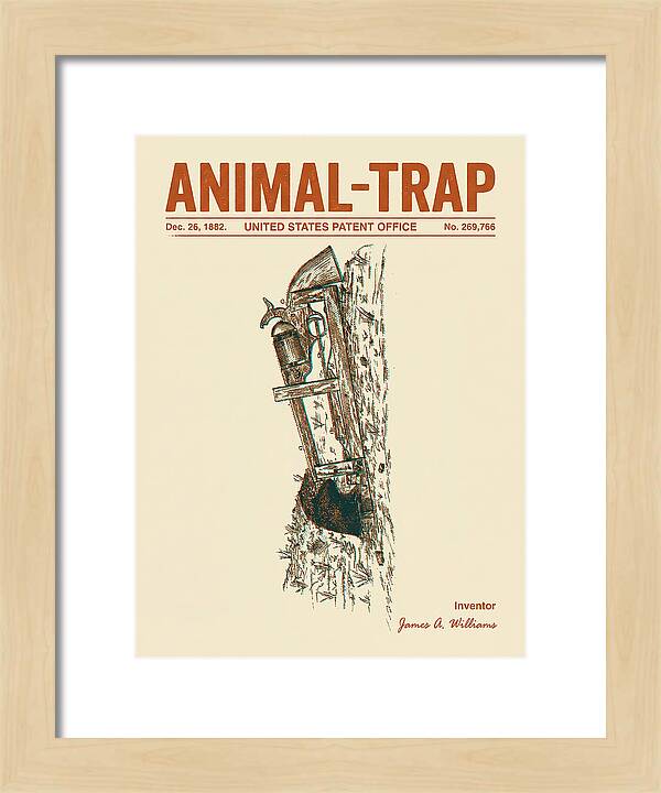 Animal Trap Retro Patent Us269766a