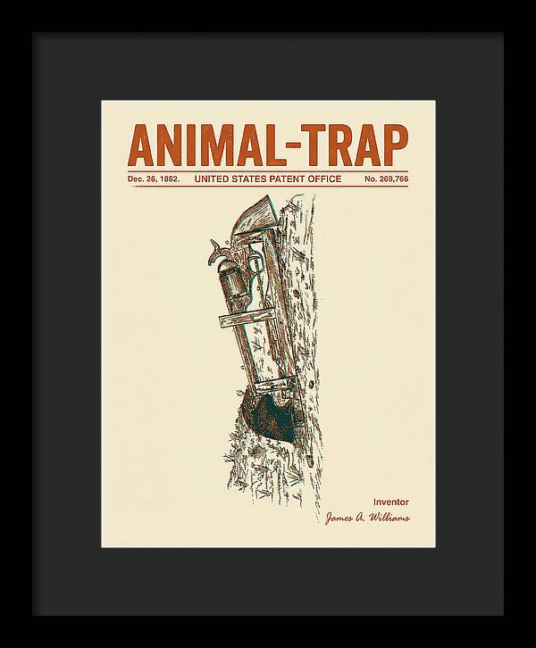 Animal Trap Retro Patent Us269766a