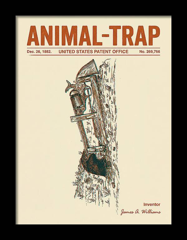 Animal Trap Retro Patent Us269766a