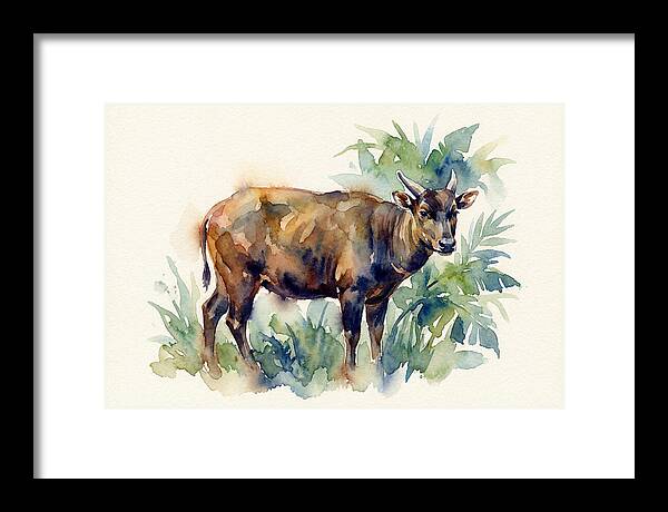 Anoa Among Lush Greens