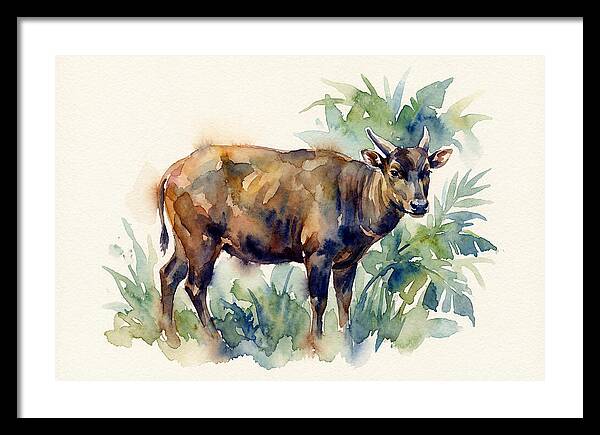 Anoa Among Lush Greens