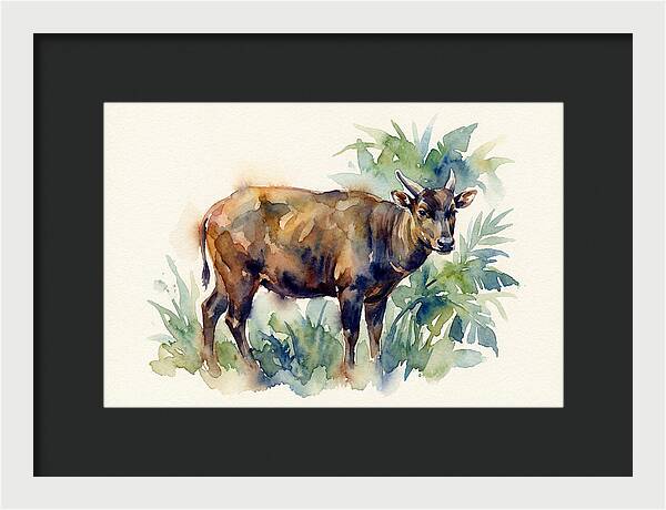 Anoa Among Lush Greens