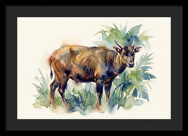 Anoa Among Lush Greens