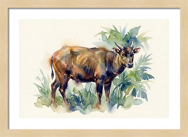 Anoa Among Lush Greens