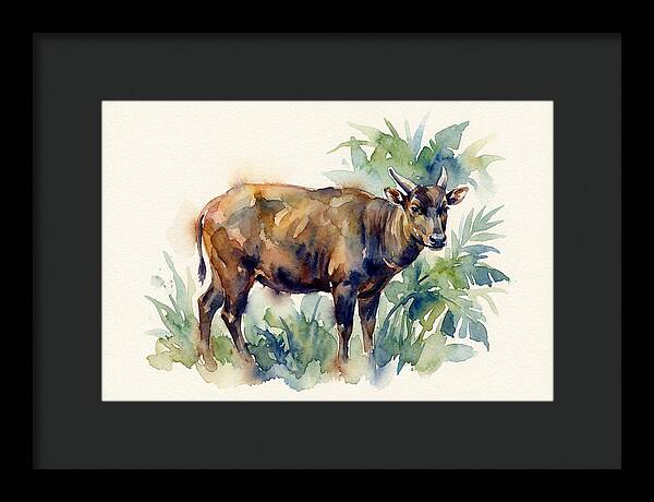 Anoa Among Lush Greens