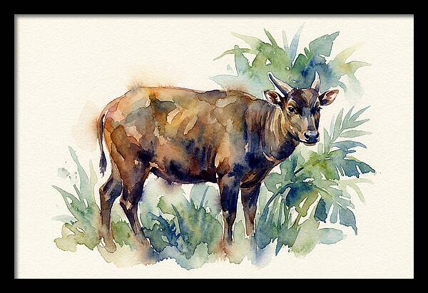 Anoa Among Lush Greens