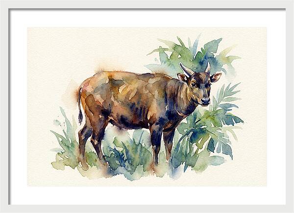 Anoa Among Lush Greens