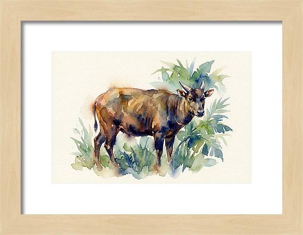 Anoa Among Lush Greens