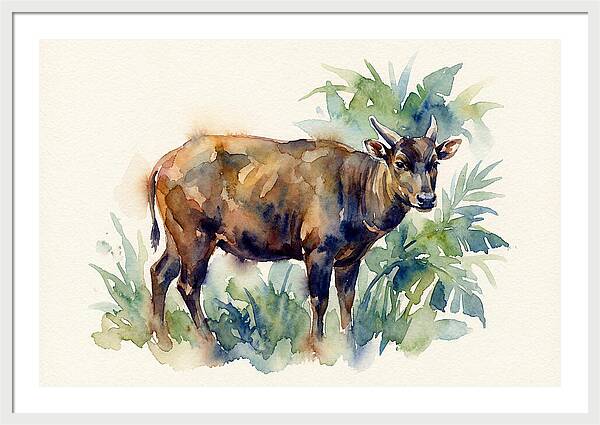 Anoa Among Lush Greens