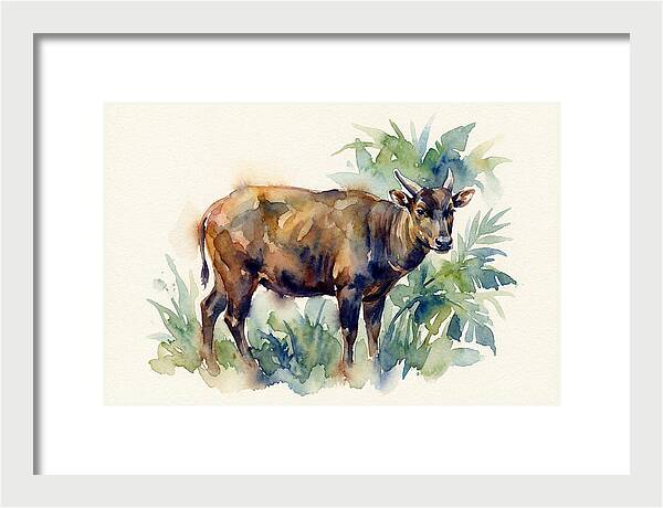 Anoa Among Lush Greens