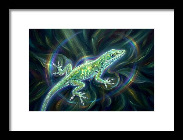 Anole In Motion