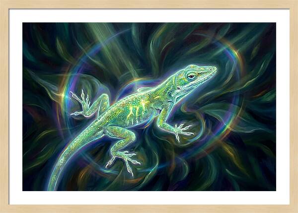 Anole In Motion