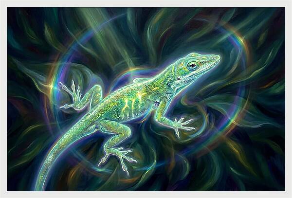 Anole In Motion