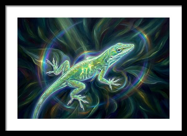 Anole In Motion