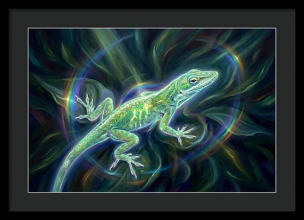 Anole In Motion