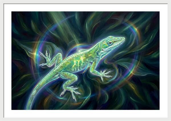Anole In Motion