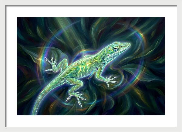 Anole In Motion
