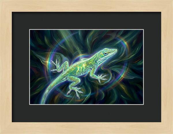Anole In Motion