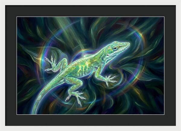 Anole In Motion