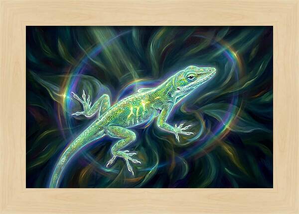 Anole In Motion
