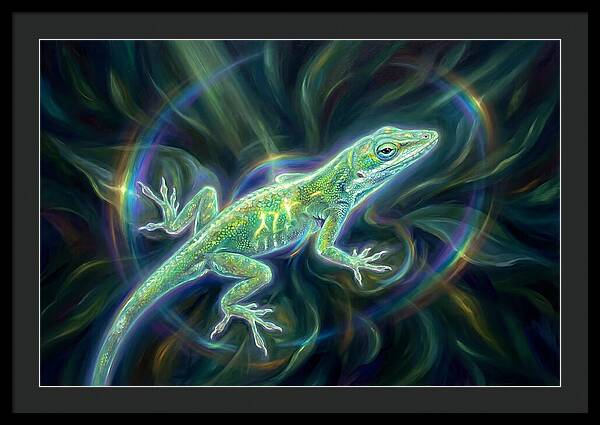 Anole In Motion