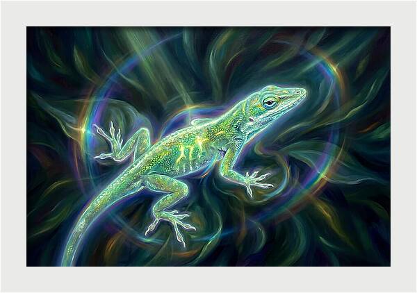 Anole In Motion