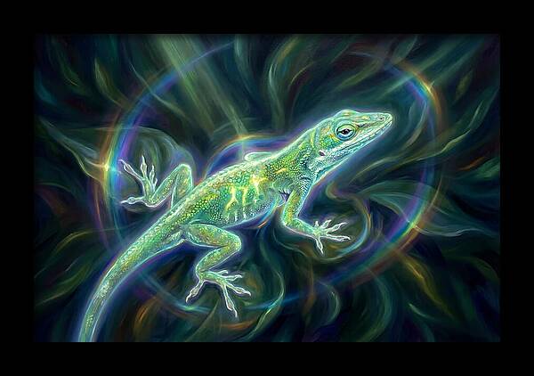 Anole In Motion