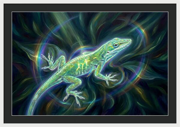 Anole In Motion