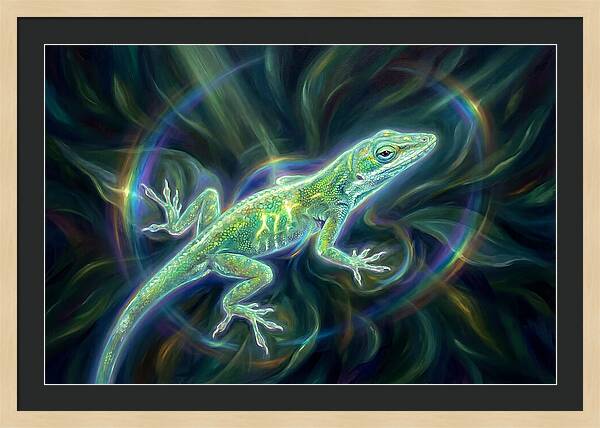 Anole In Motion