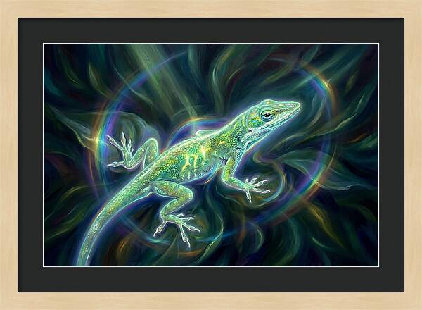 Anole In Motion