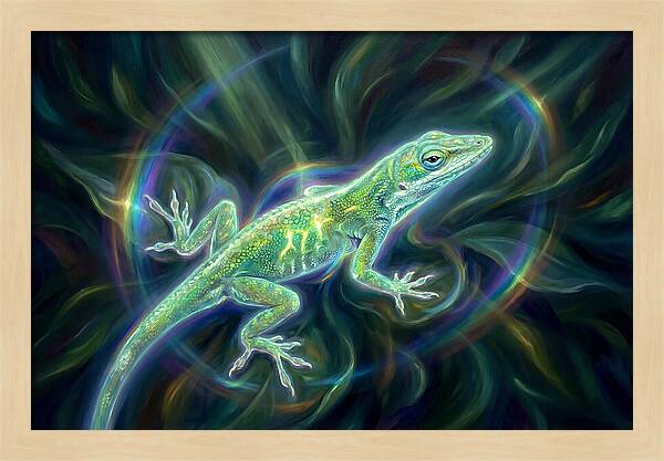 Anole In Motion